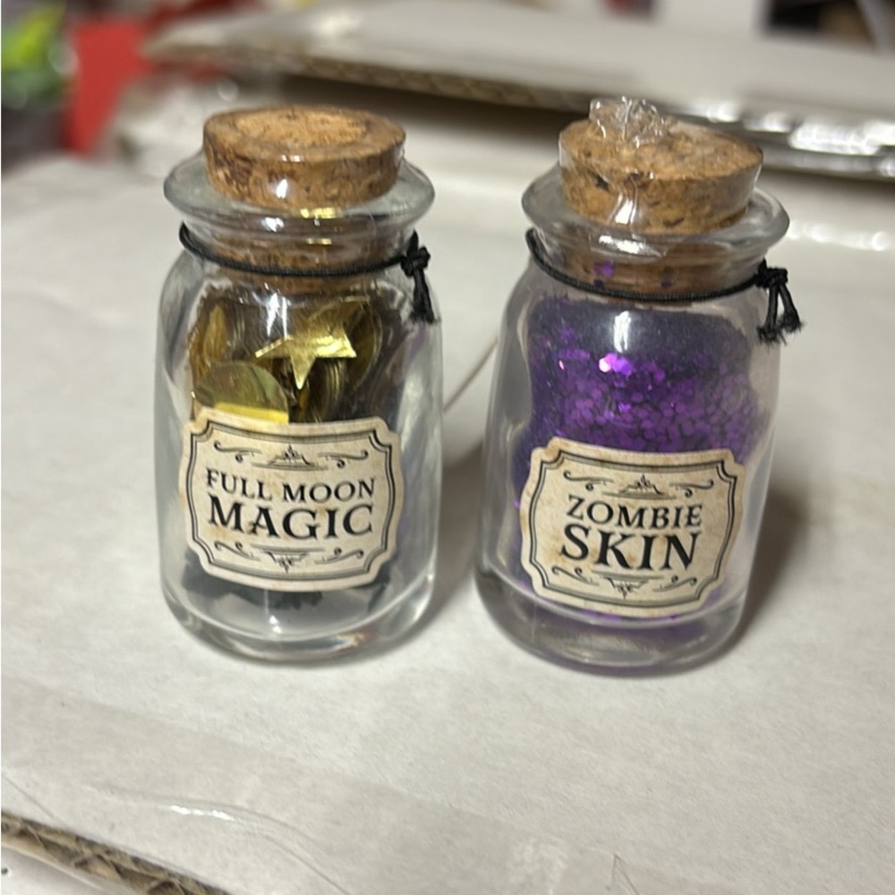 brand new "full moon magic" and "zombie skin" jars from target